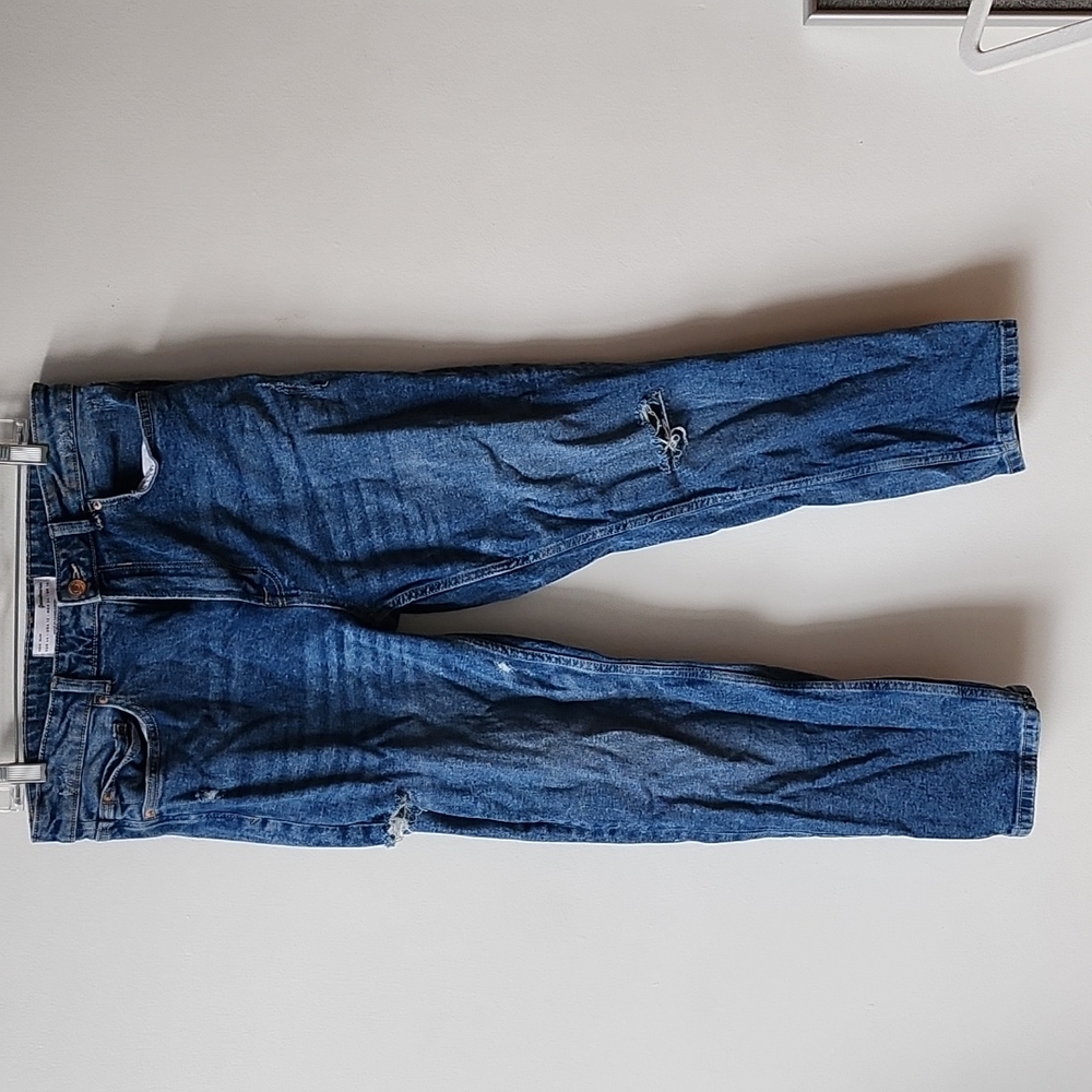 Astradivarius "The Iconic Mom Slim" Distressed Jeans, size 12